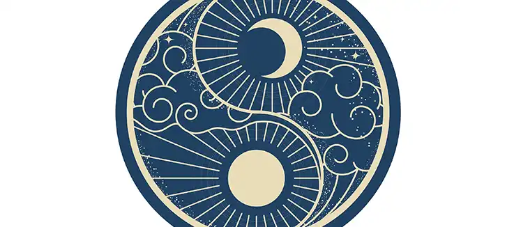 illustration of Yin and Yang principles in Chinese philosophy